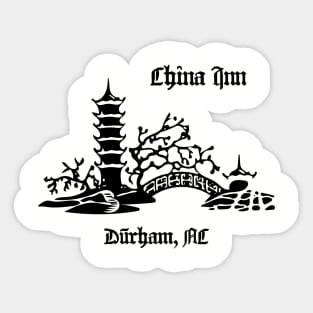 China Inn Restaurant Vintage Durham North Carolina Sticker